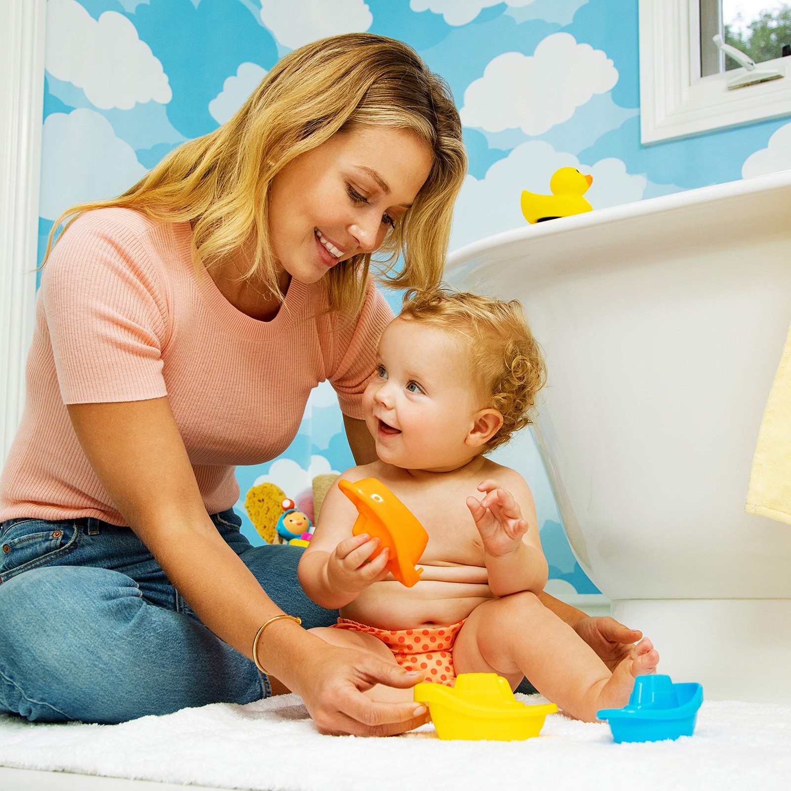 Munchkin® Little Boat Train Bath Toy, 6 Count (Pack of 1),