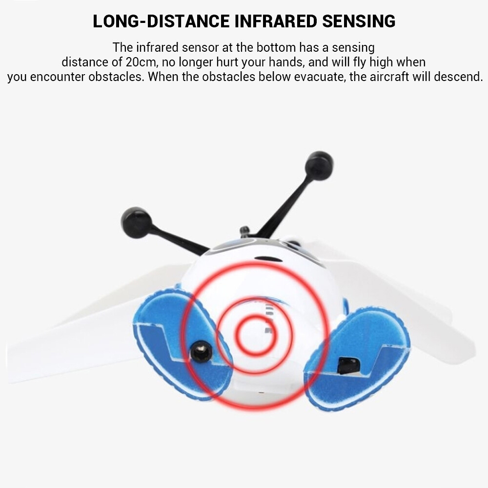 Rechargeable Flying Toy for Boys Mini Drone Flying Robot for Kids Ages 3 4 5 6 7