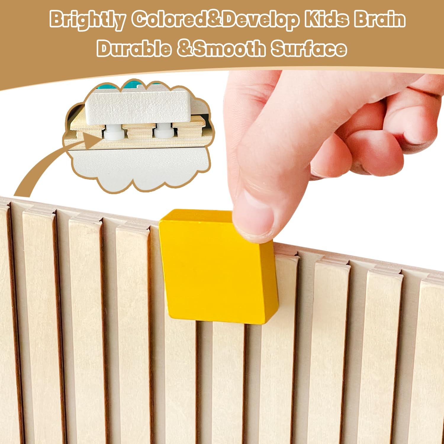 Wooden Stacking Puzzle Toy,3D Wooden Montessori Puzzles Toy,Giant Russian Blo…