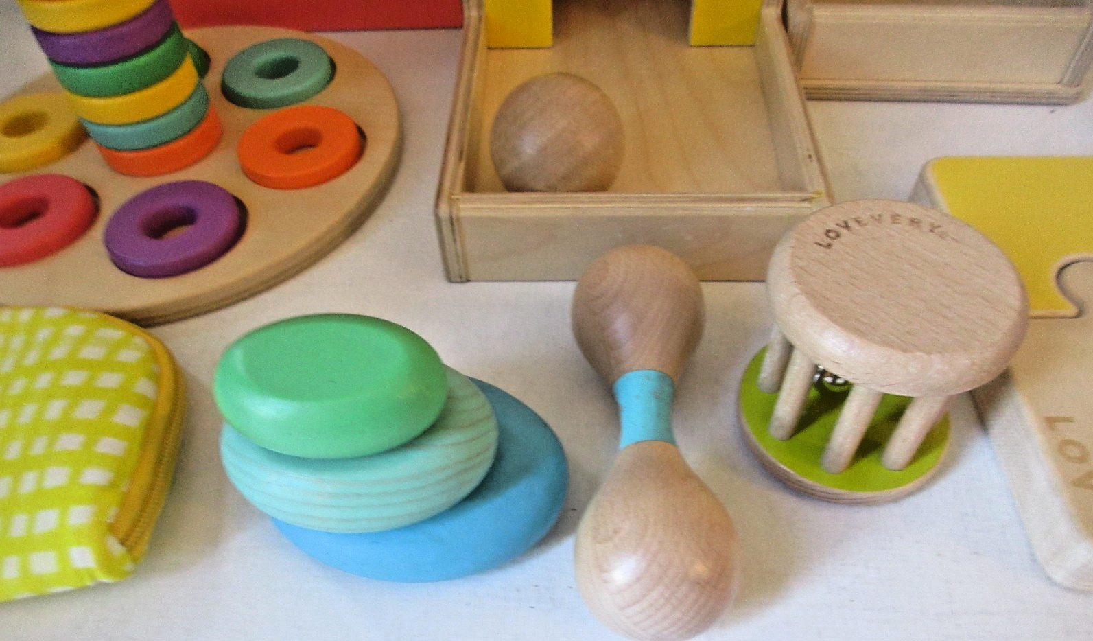 Lovevery Wooden Baby Toy Lot Bundle Sensory Tummytime Developmental Baby Toy Lot