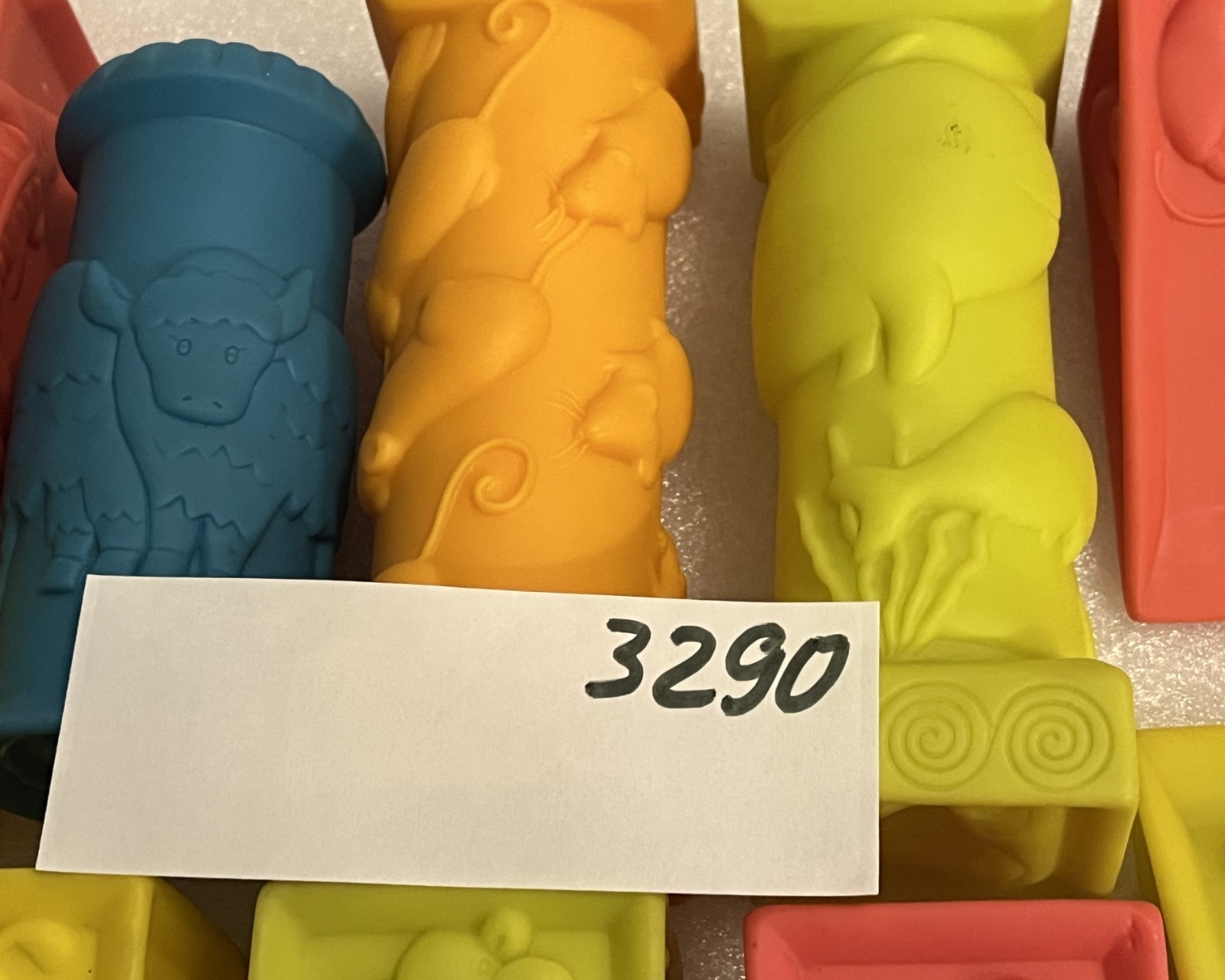 ABC Numbers Animals Educational Stacking Building Squishy Soft Rubber Toy Blocks