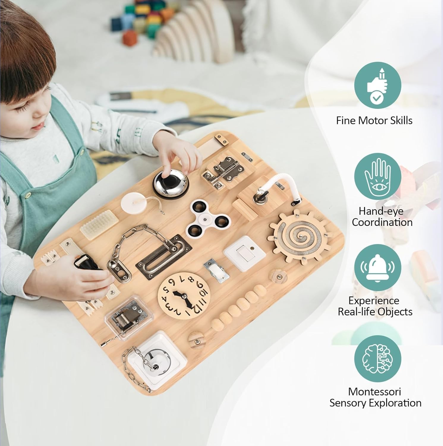 Sensory Activity Board for Fine Motor Skills