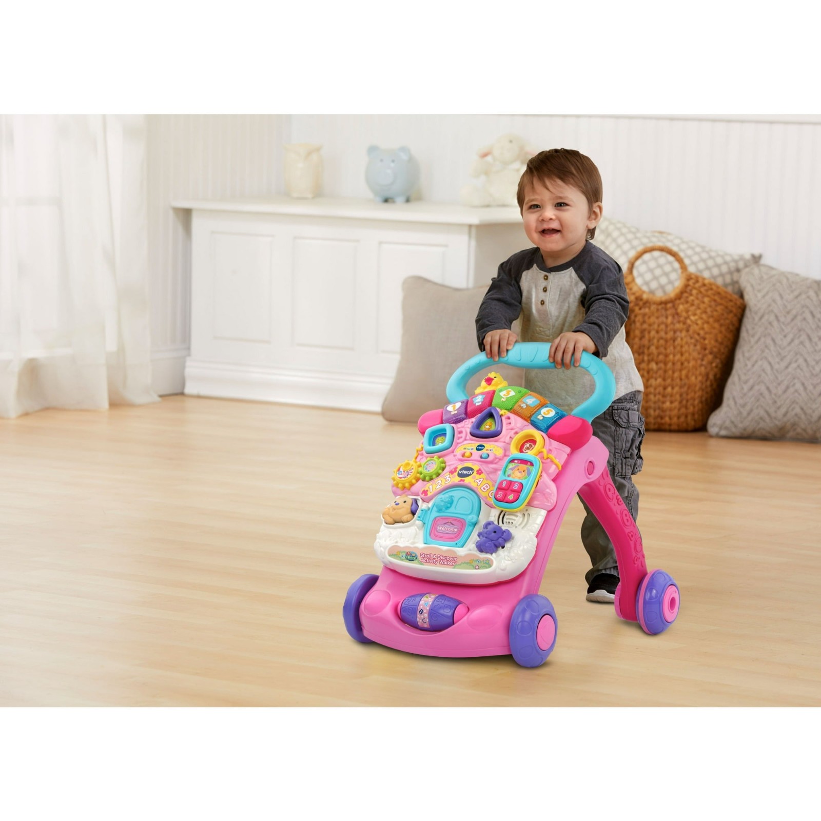 VTech Stroll & Discover Activity Walker Pink Baby Toy FREESHIP