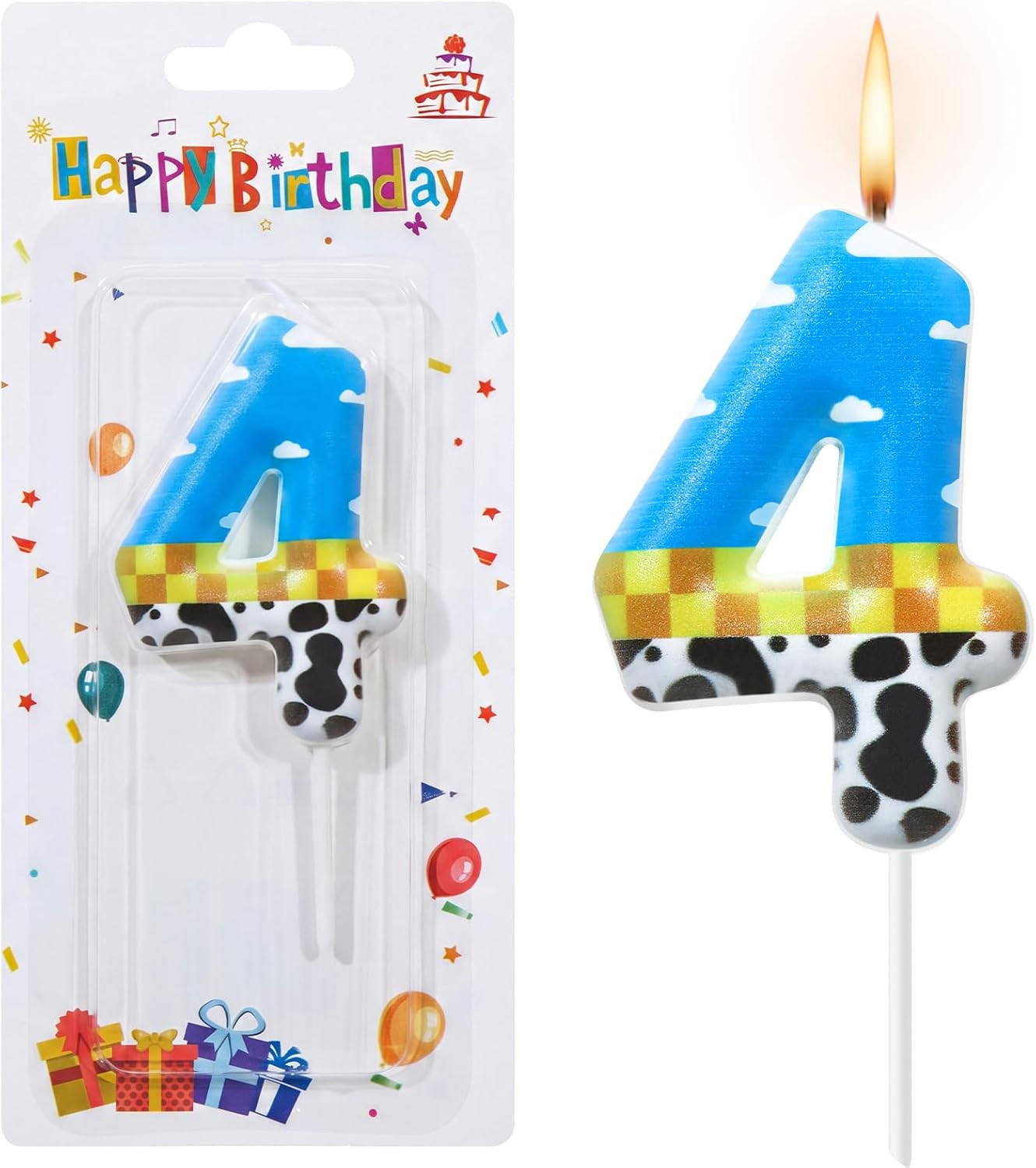 Toy Inspire Game Birthday Number Candle for Kids Toy Cartoon Cake Topper Decorat