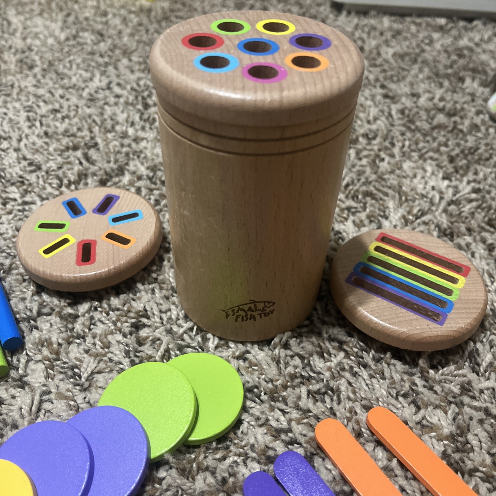 Wooden Montessori Baby Toddler Toys: 3 in 1Learning Fine Motor Skills Juguetes,