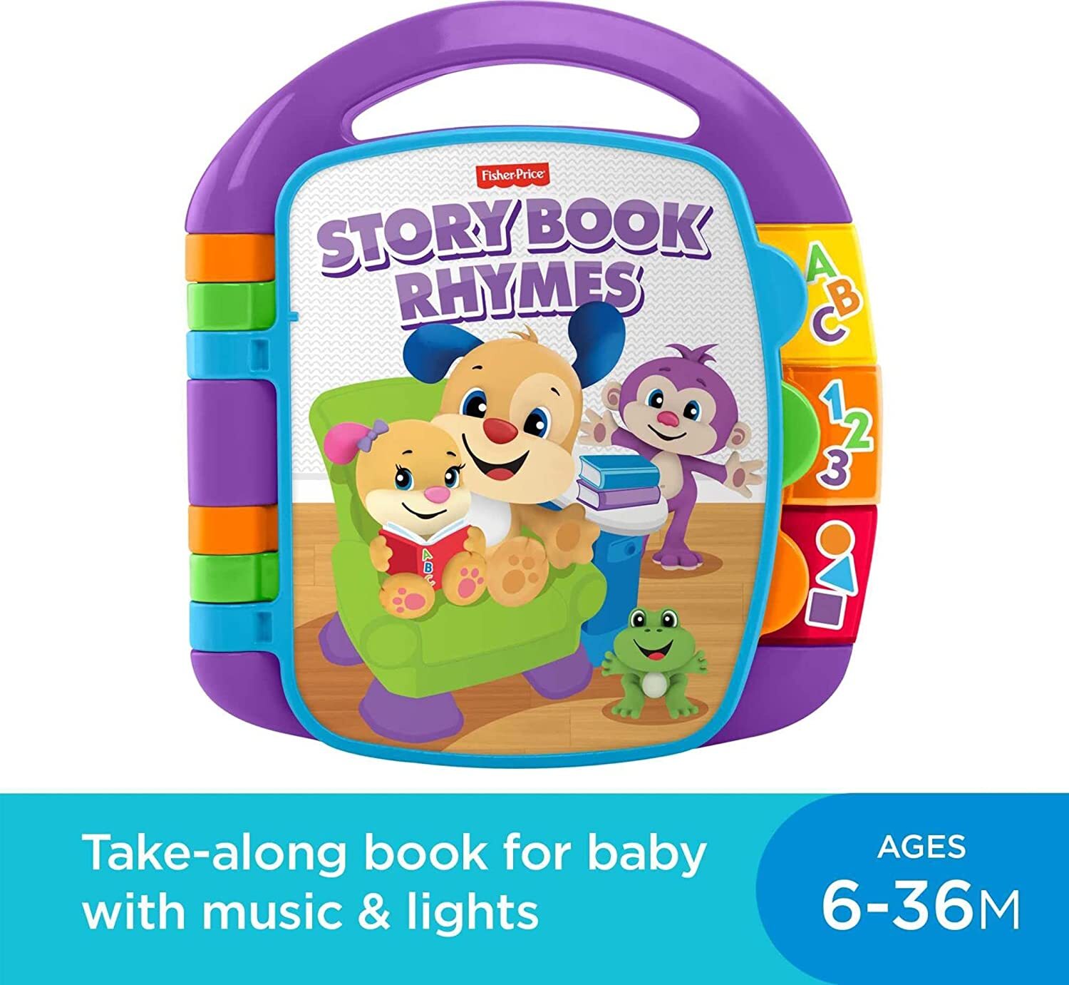 Fisher-Price Laugh & Learn Storybook Rhymes with Lights and Sounds CDH24 NEW