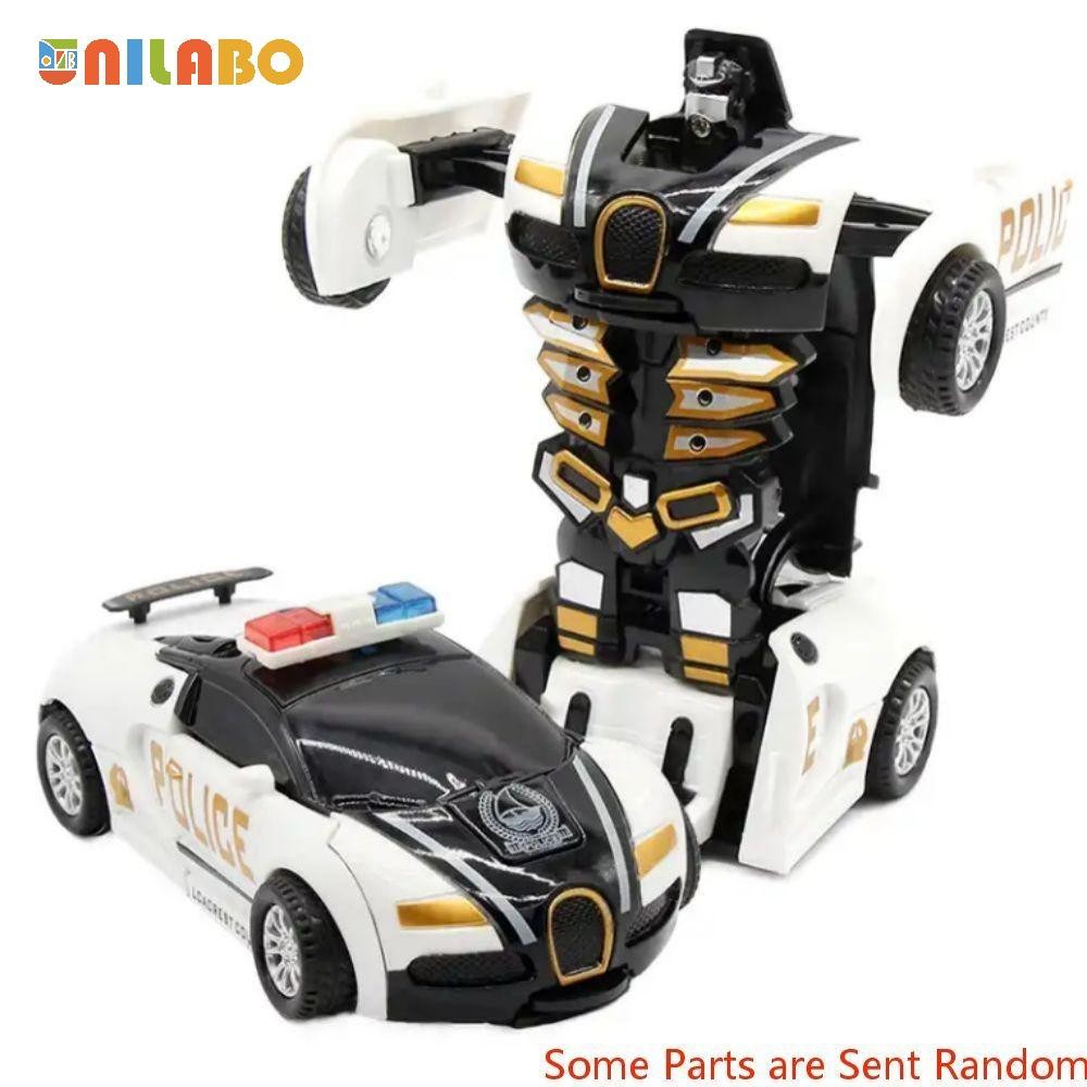 Transformable Robot Sports Car Toy Educational Kids Gift Colorful Play Fun