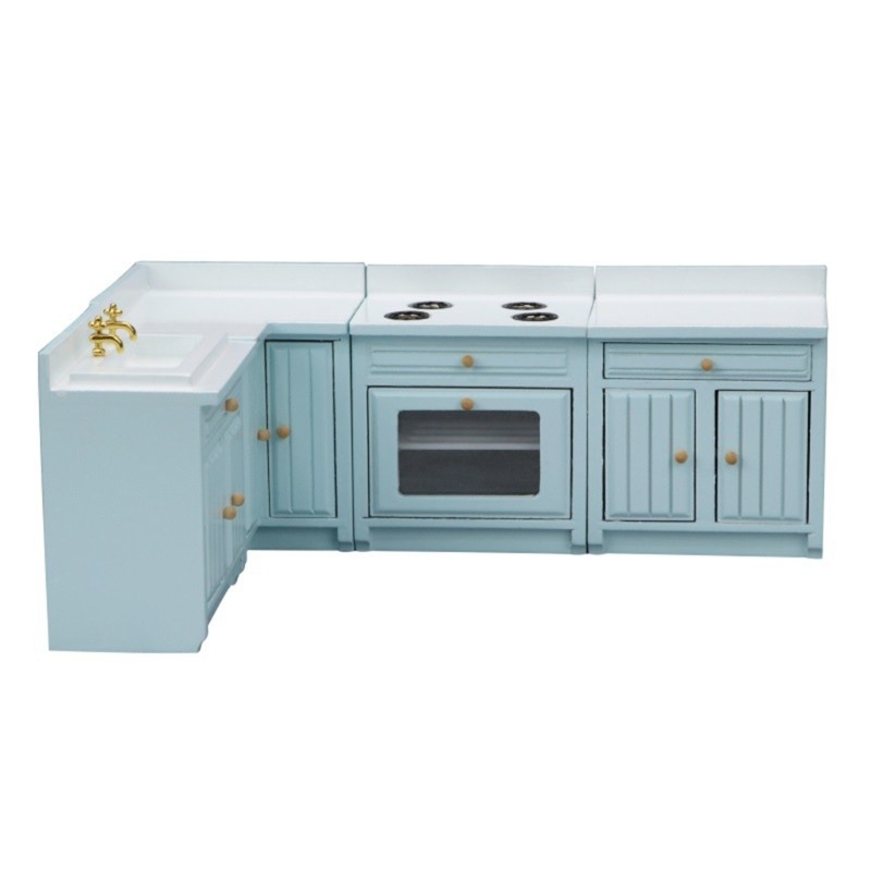 Handmade Dollhouses Miniature Kitchen Cabinet Furniture for 1/12 Dollhouses