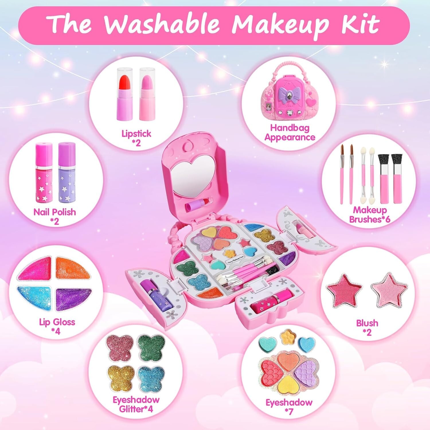 Toys For Girls Beauty Set Make Up Kids 3 4 5 6 7 8 Years Age Old Cool Gift Xmas