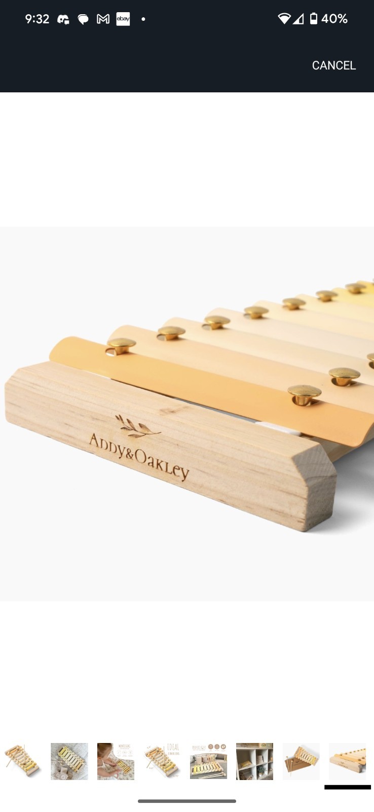 Addy&Oakley Neutral Xylophone – Gender Neutral Baby Toy – Montessori Wooden…