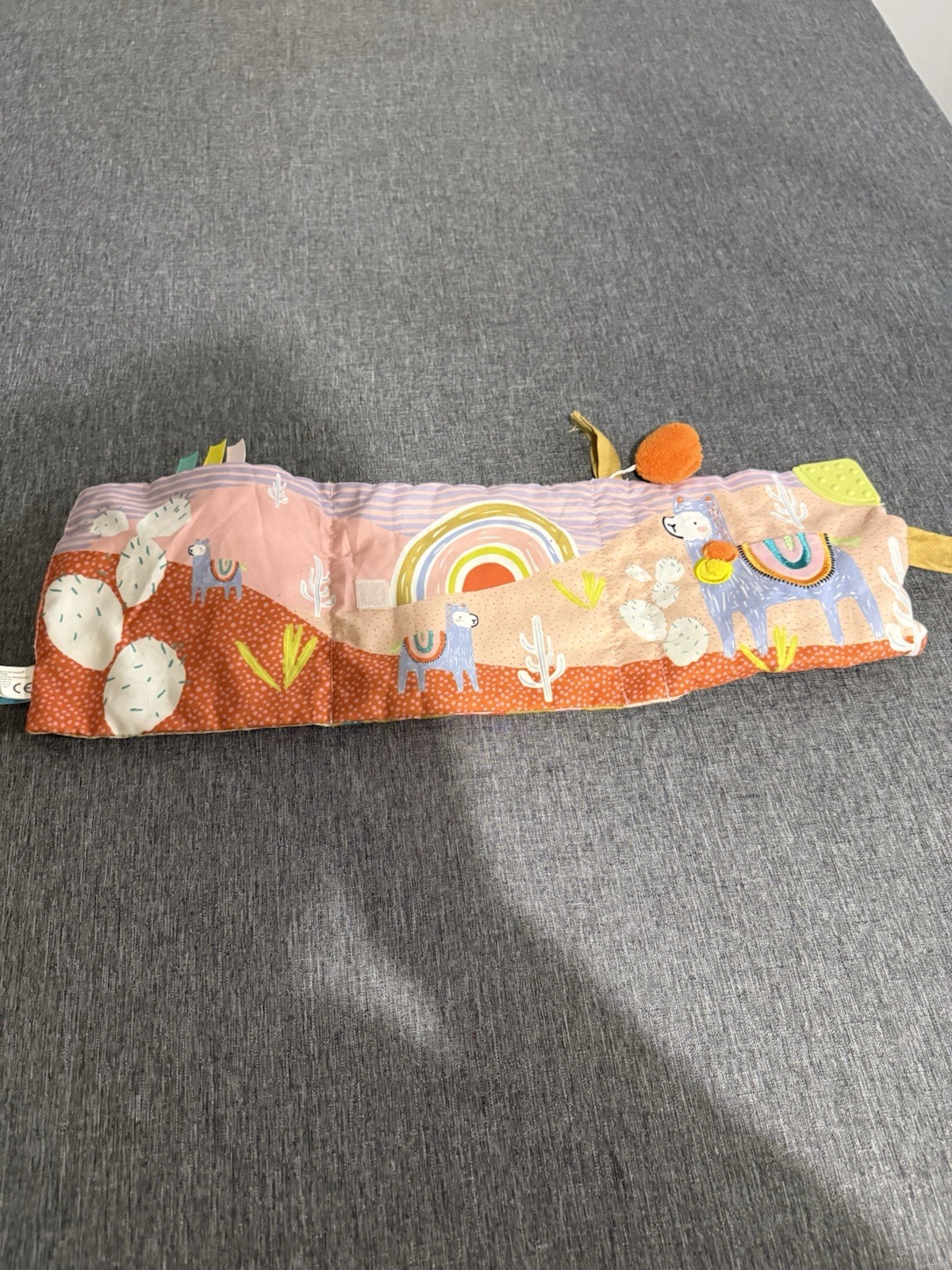 Manhattan Toy Llama Soft Baby Activity Book Squeaker Crinkle Sensory Tactile