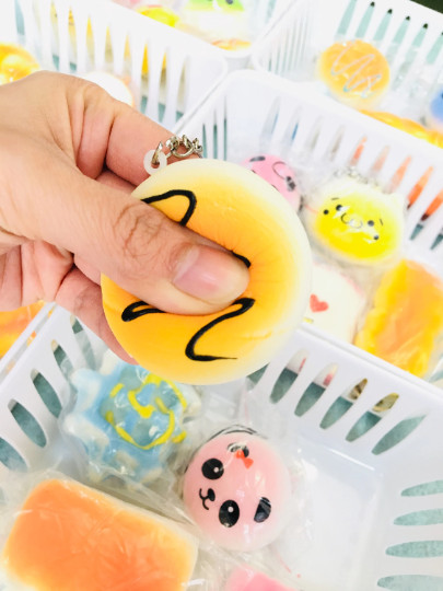 U.S Seller Mini Keychain Scented Squishy Cute Soft Slow rising Squishy Kid Toy