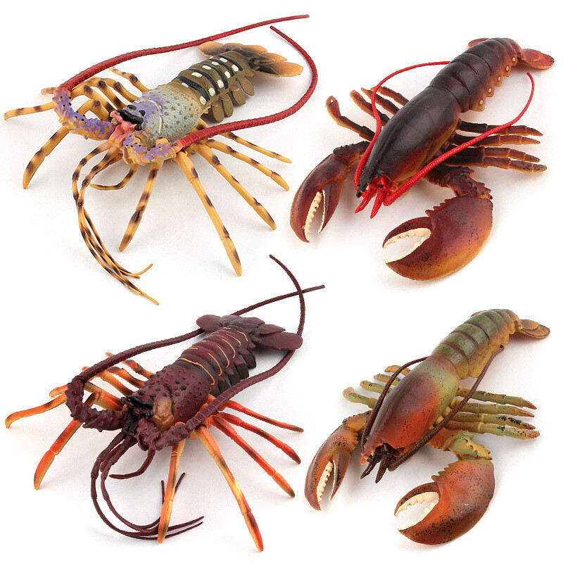 Simulation Plastic Lobster Model Seafood Restaurant Prop Decoration Kids Toys