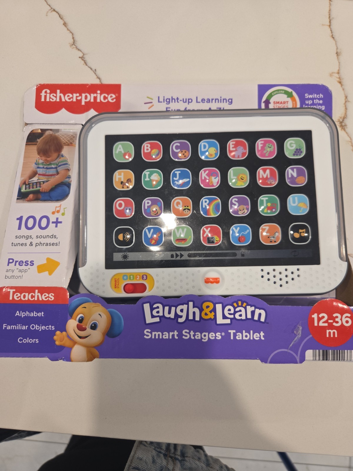 Fisher Price Laugh and Learn Smart Stages Tablet – Gray – 12-36 Month – NEW