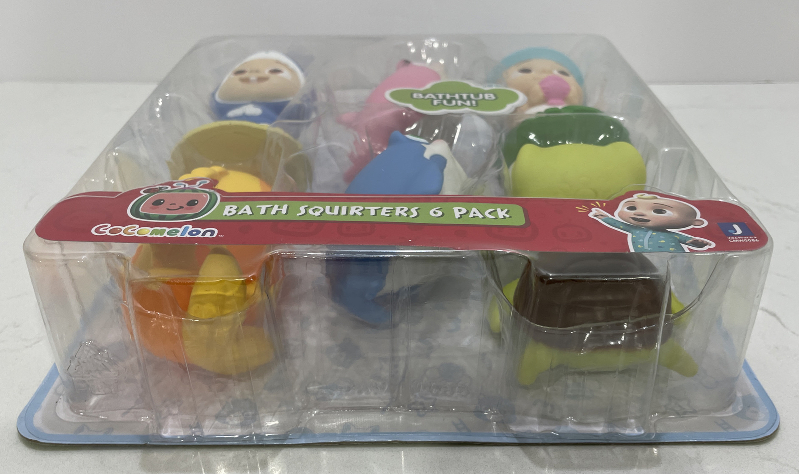 CoComelon Bath Squirter Toys, 6 Pieces – Toddlers & Kids – Ages 18 Months+