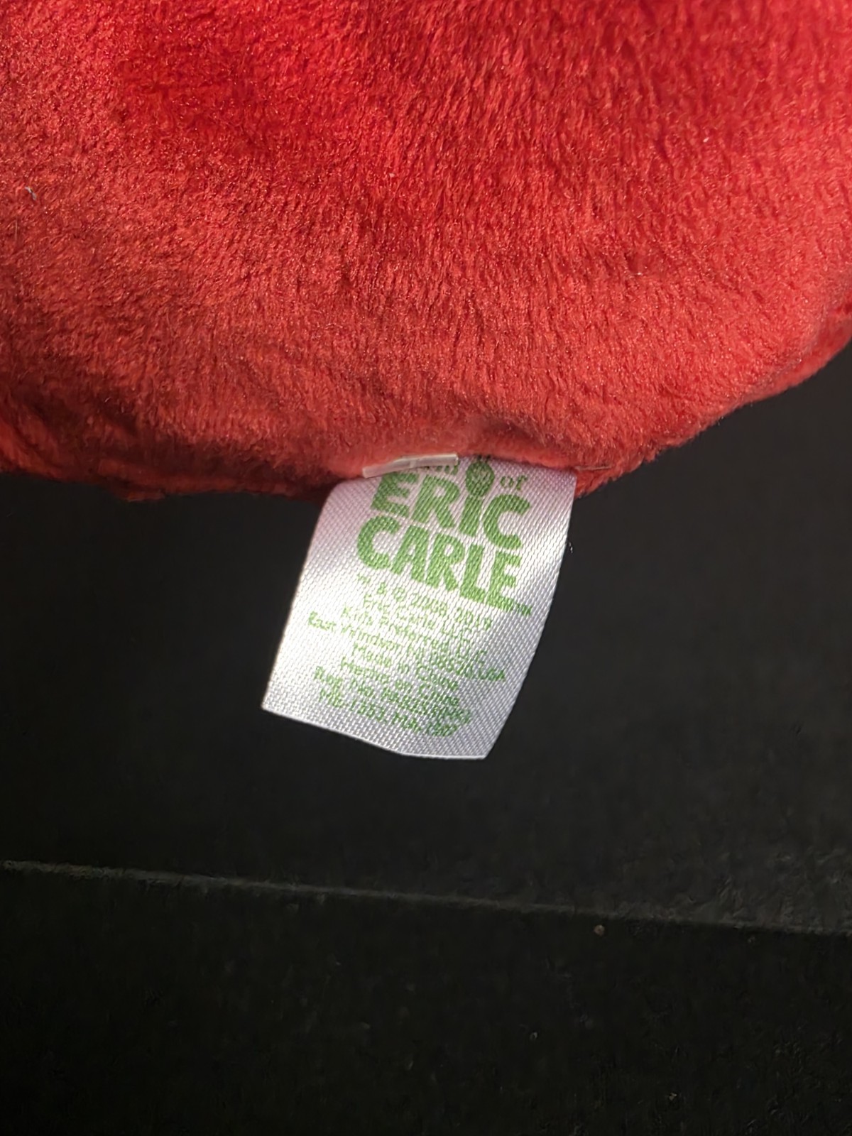 The Very Hungry Caterpillar Eric Carle Apple Plush Toy Baby Toddler Fruit