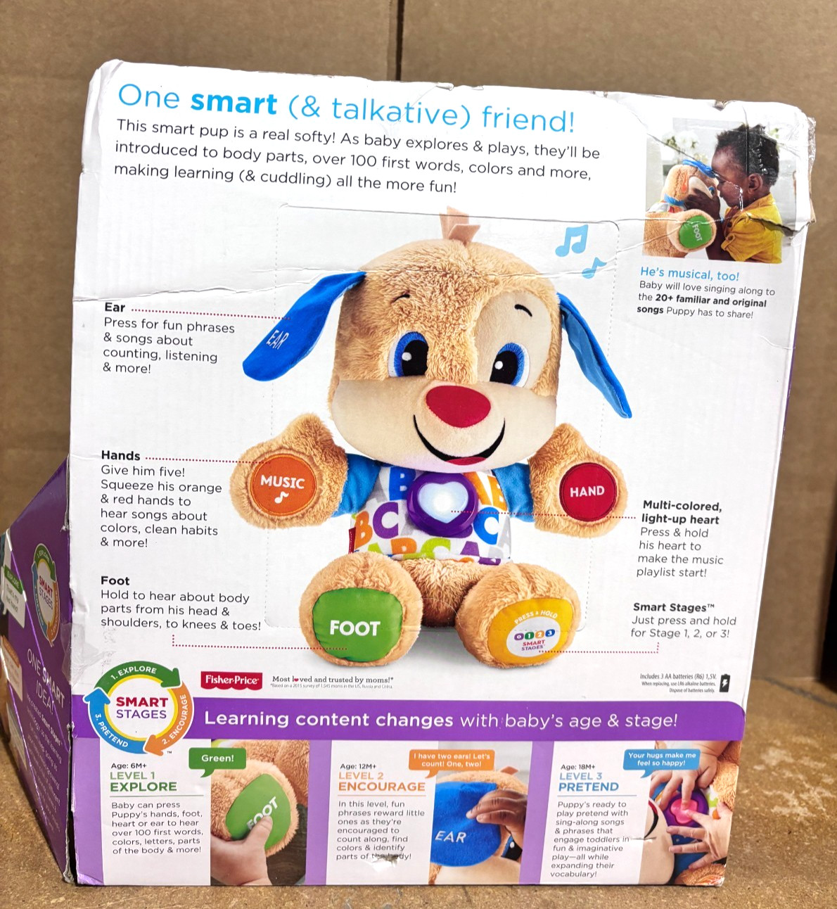 Fisher Price Smart Stages Puppy -Damaged Box*
