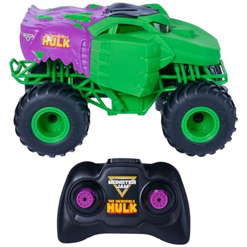 , Marvel The Hulk RC Monster Truck, 1:24 Scale, Kids Toys for Boys and Girls