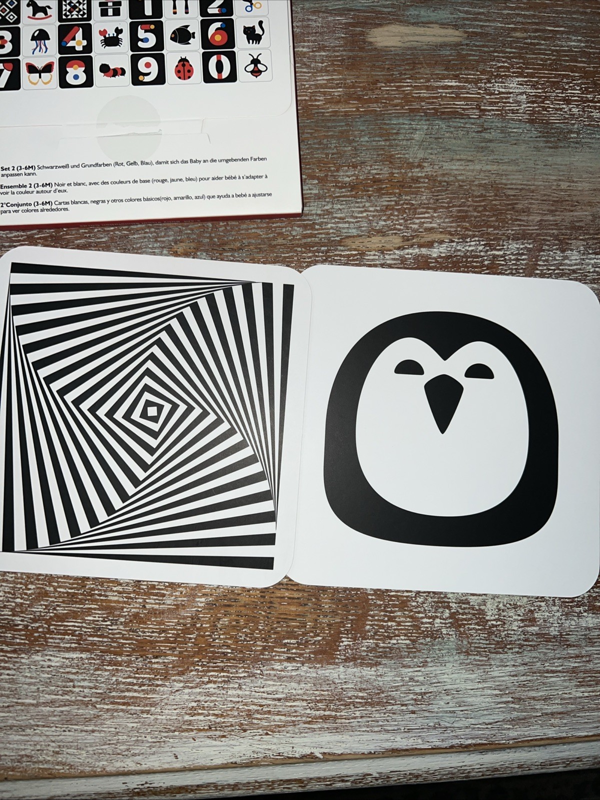 3 sets Visual Stimulation Cards 0-12 months Hand Eye Coordination