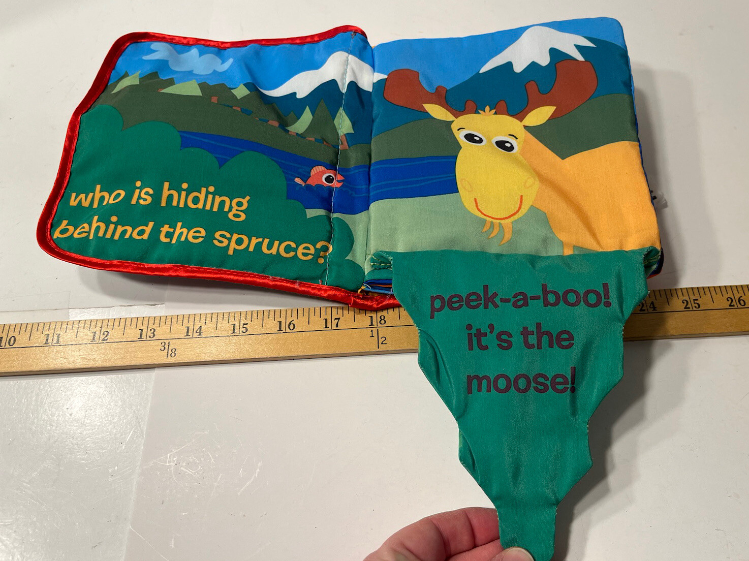 Tomy Lamaze “Peek-A-Boo Forest” Cloth Book Sensory Tactile Activity Book