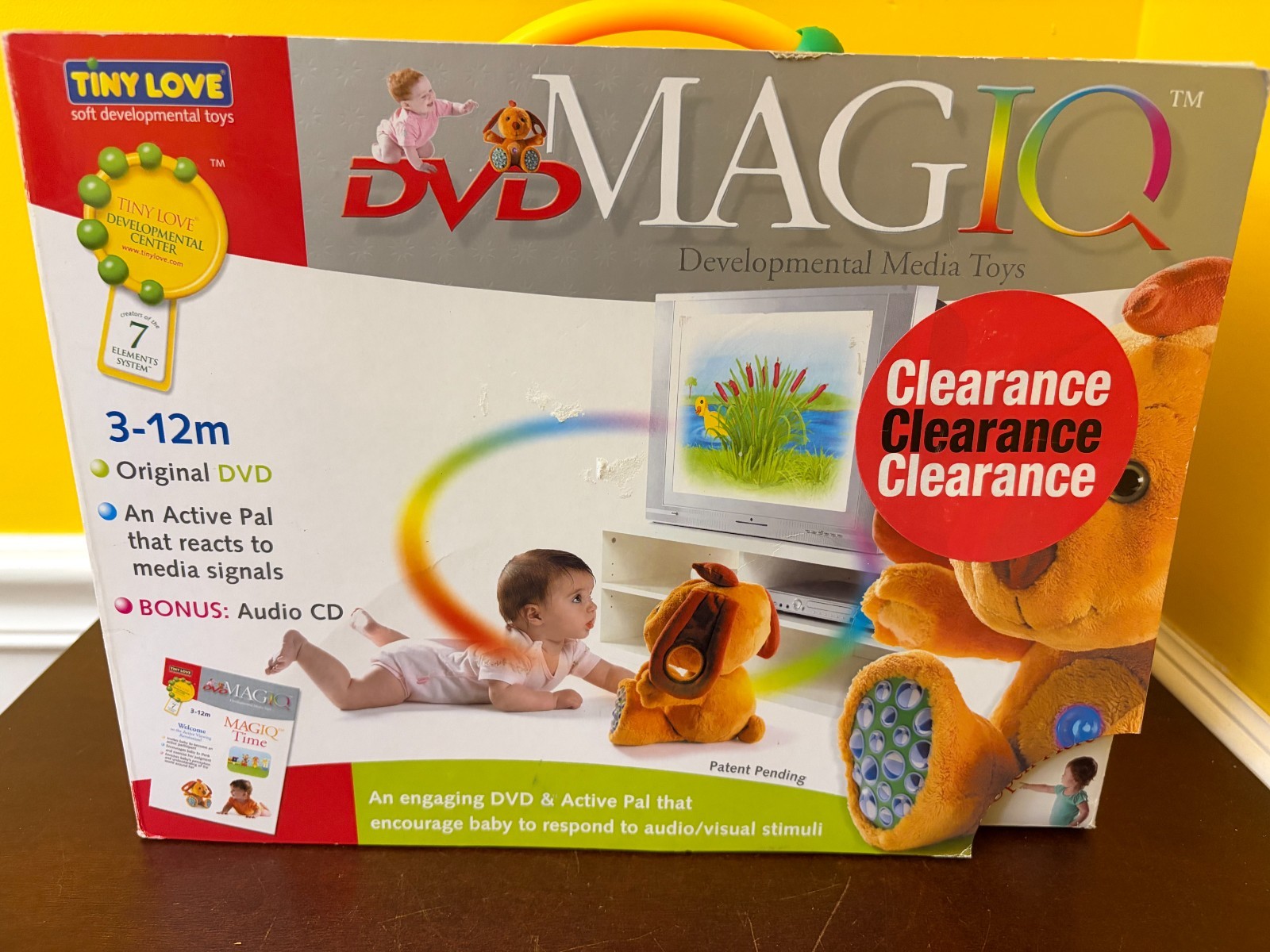 New 2005 Tiny Love MagIQ DVD Dog Plush 3-12 Month Developmental Interactive Toy