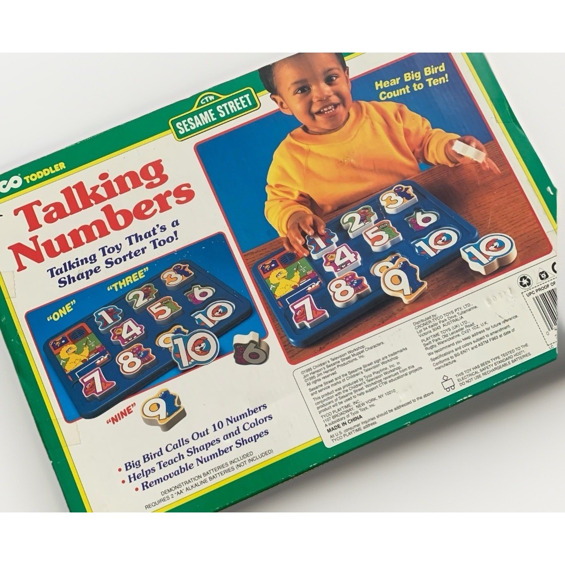 Sesame Street Talking Numbers Count To 10 Tyco Toddler