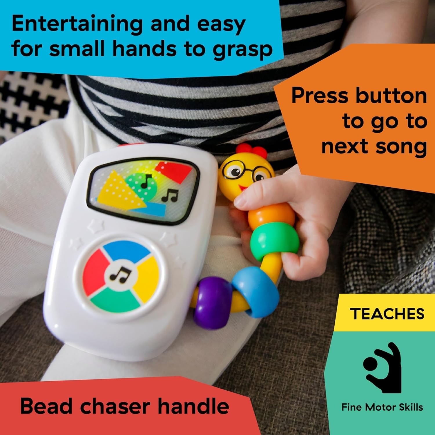 Baby Einstein 7-Melodies Take Along Tunes +3-Months Baby Musical Toy