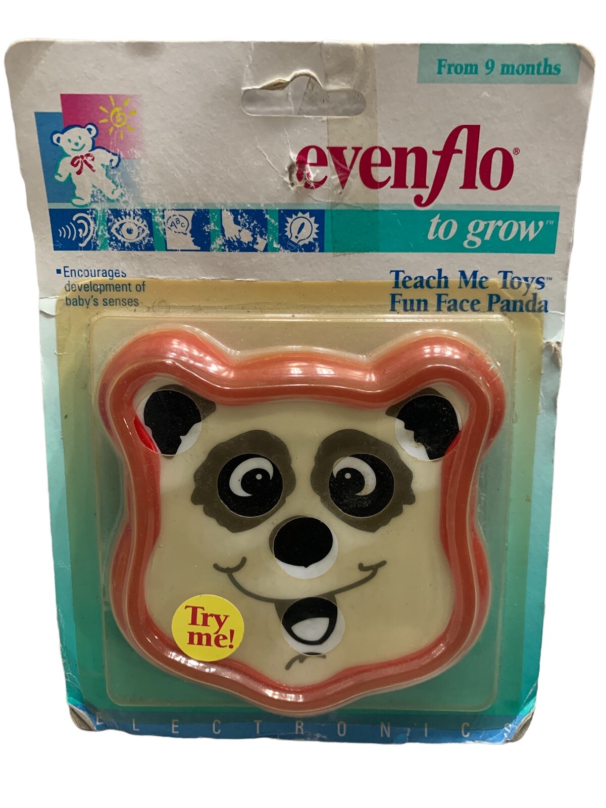 90s Vintage Evenflo To Grow Teach Me Toys Electronic Brown Bear