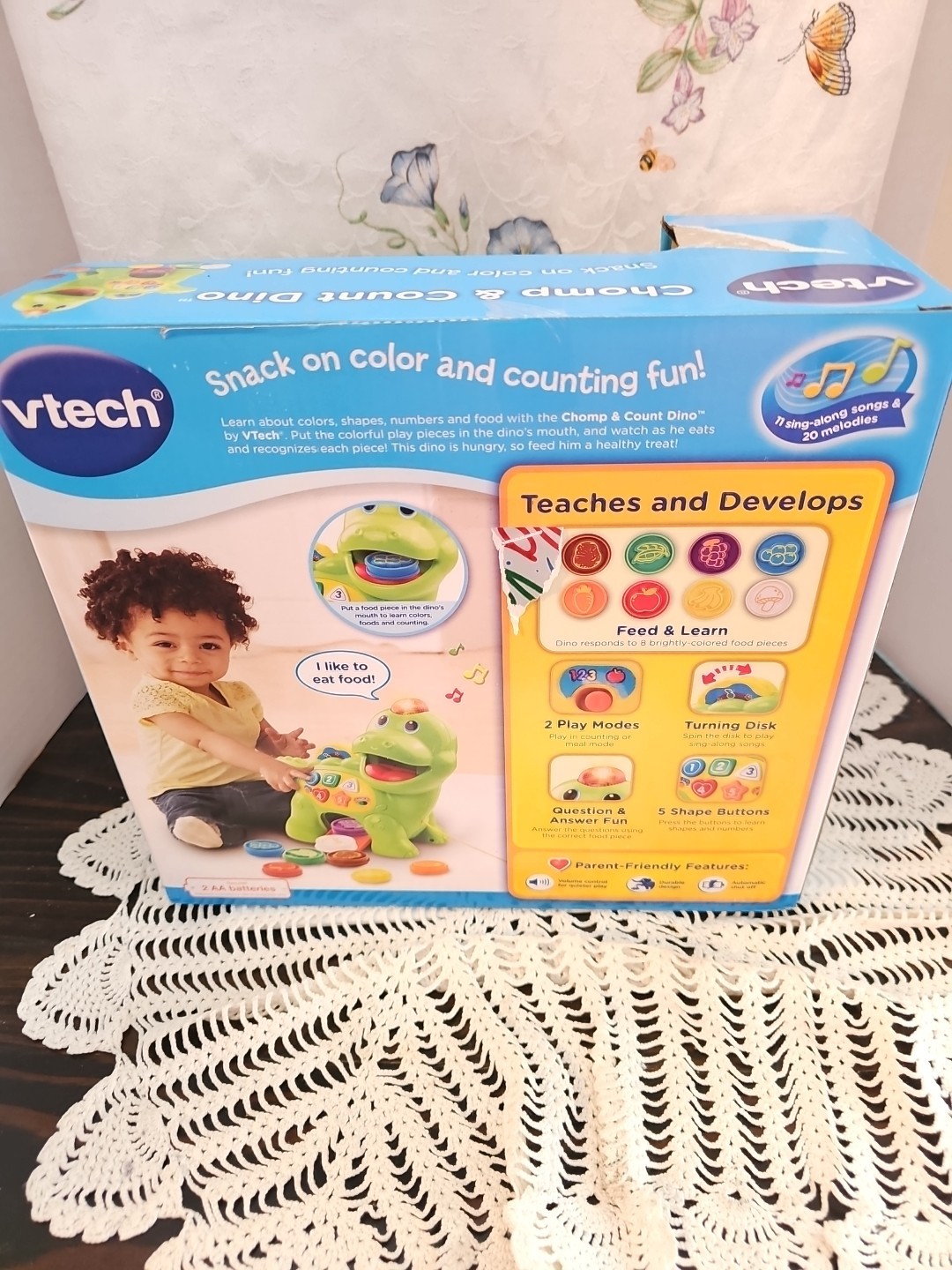VTech Chomp and Count Dino 12 – 36 Months Colors Counting New In Box