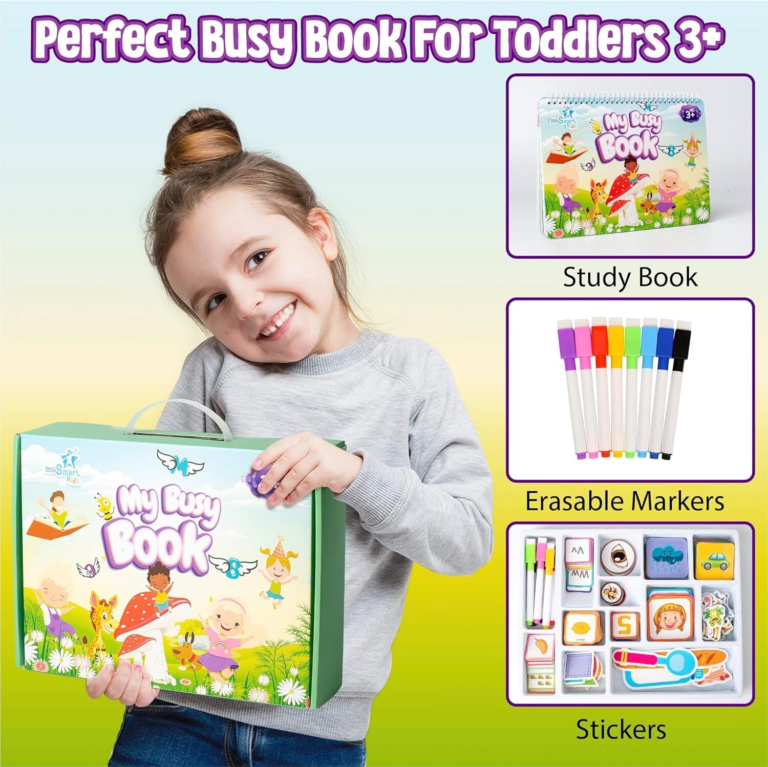 Busy Book for Toddlers &Preschoolers – Montessori Busy Book