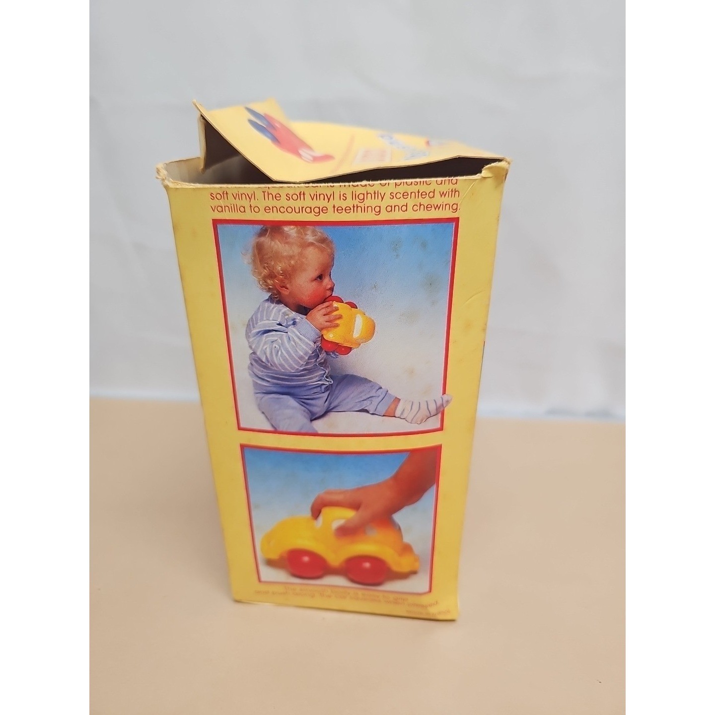 Rare Early Learning Centre (Elc) France Push N Squeak Car Toy with Original Box