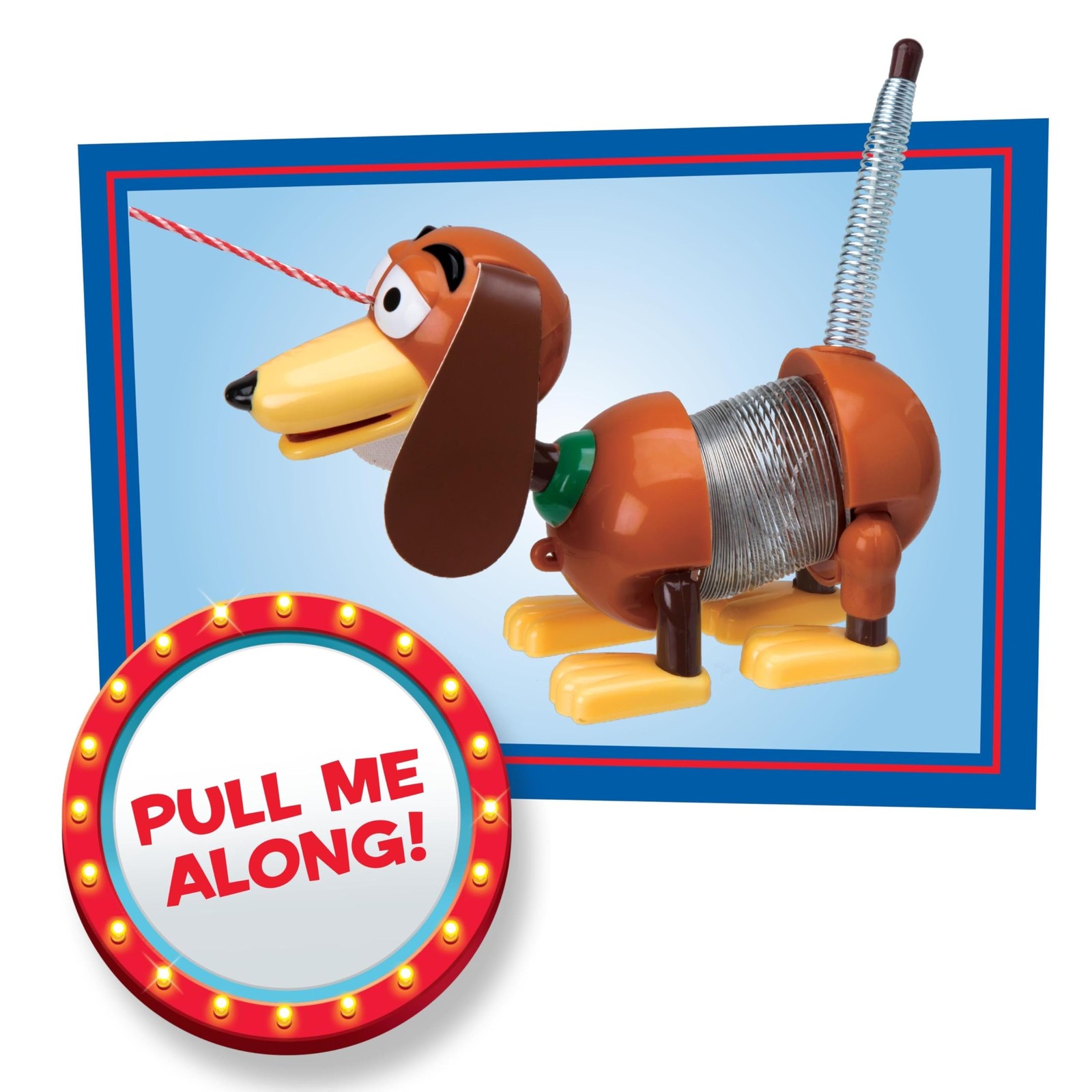 Disney and Pixar Toy Story Slinky Dog Jr Pull Toy, Toys for 3 Year Old Girls an