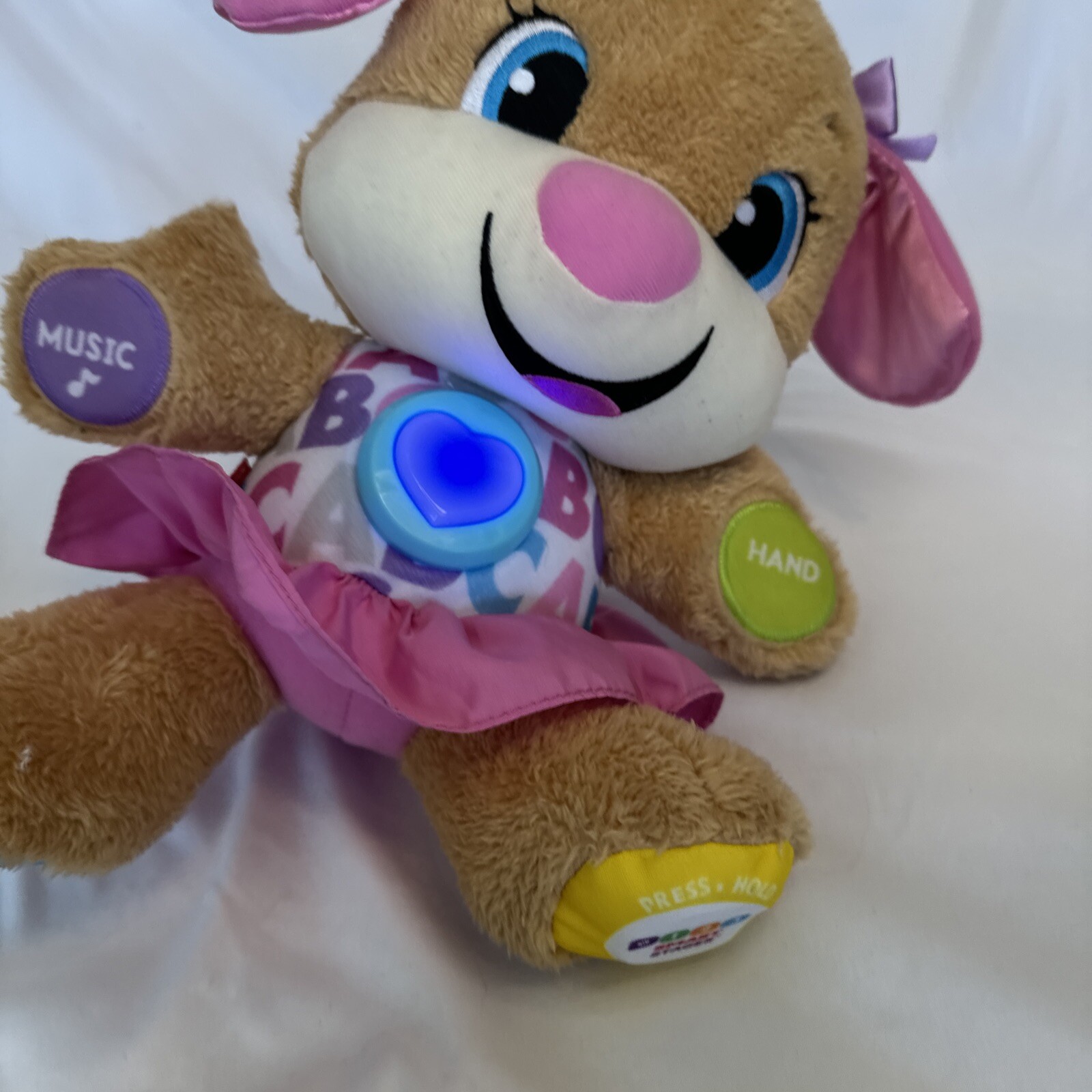 Fisher Price Laugh & Learn Smart Stages Sis Interactive Plush Toy Ages 6-36 Mos.