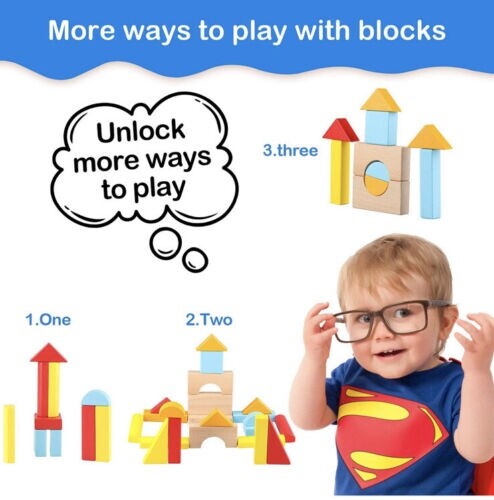 New — Jamohom Wooden Frog Baby Learning Walker Activity Center Toy with Blocks