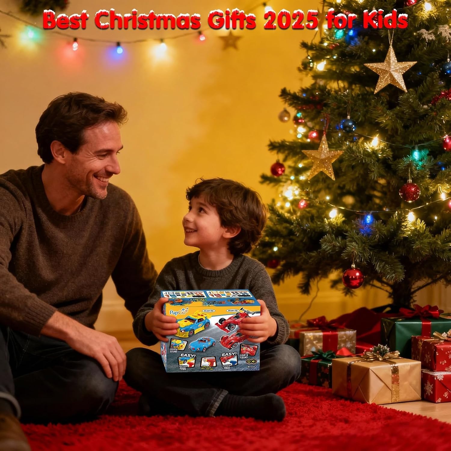 Build Your Own Car Construction Toy Set with Electric Drill and Realistic Sounds