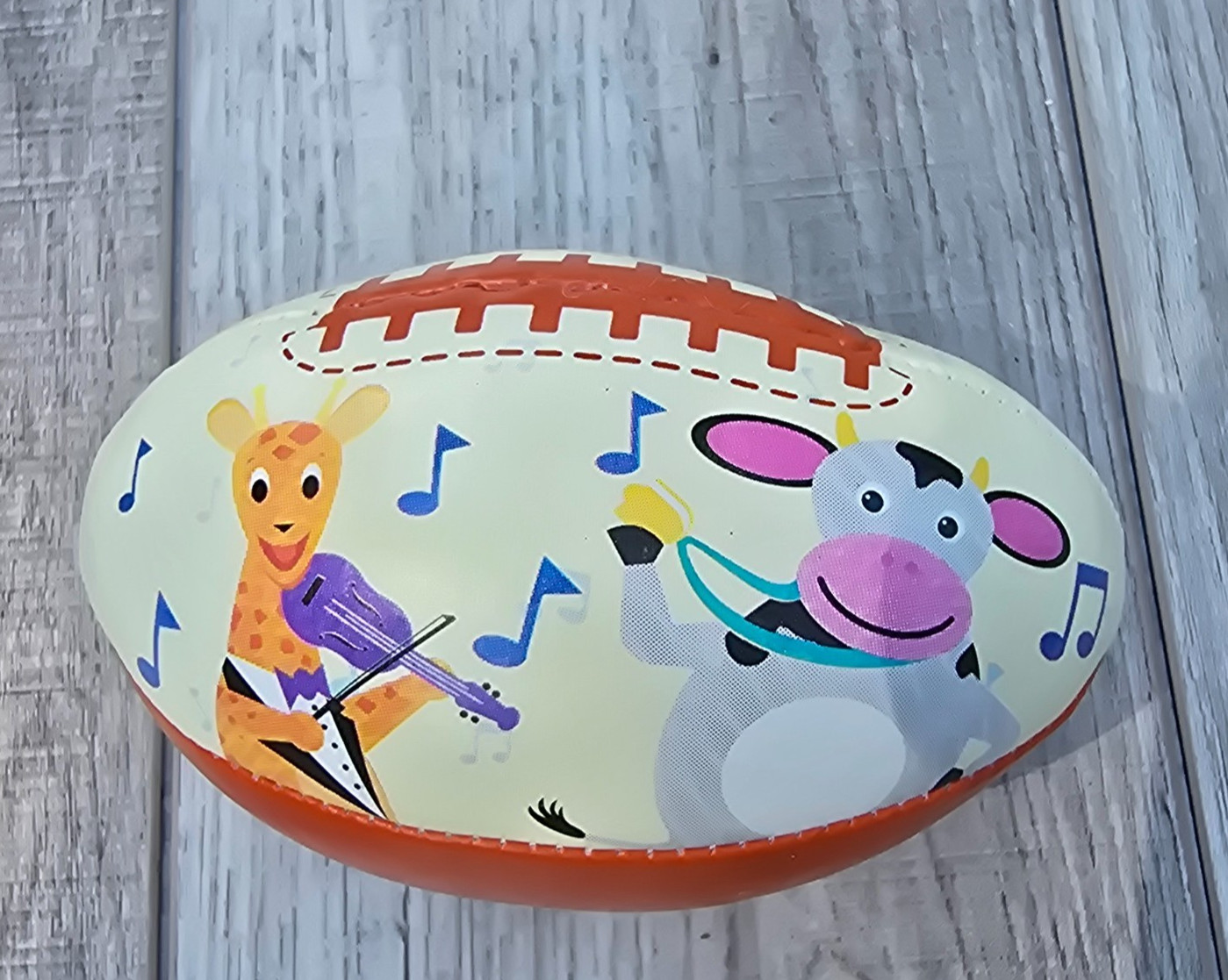 Baby Einstein Sensory Sports Balls Football Soccer Beach Ball Lot 2 Rare 2007