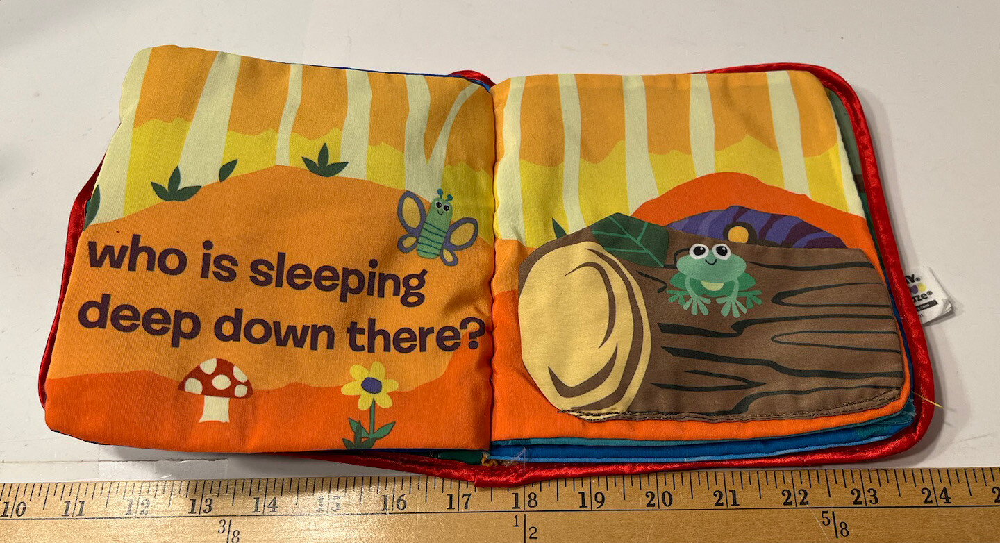 Tomy Lamaze “Peek-A-Boo Forest” Cloth Book Sensory Tactile Activity Book