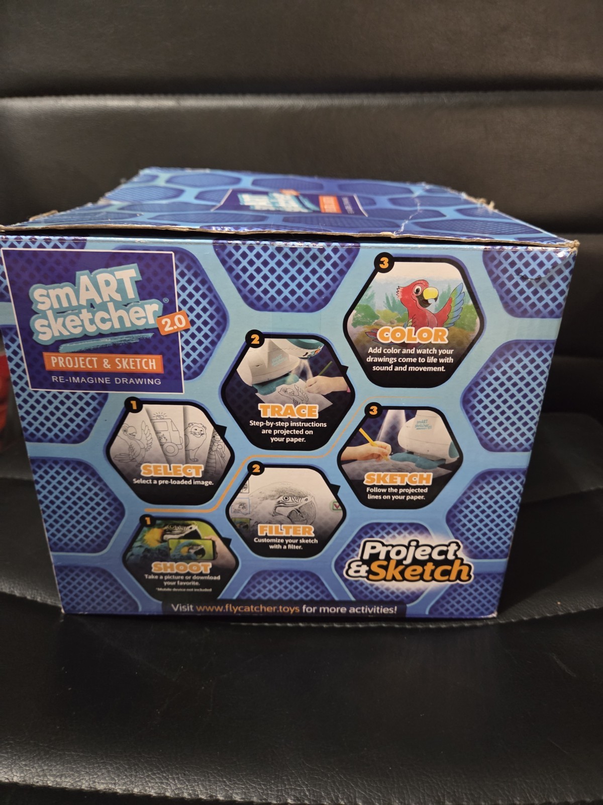 Flycatcher Smart Sketcher 2.0 Projector Project & Sketch Stem + Dinosaur Cart