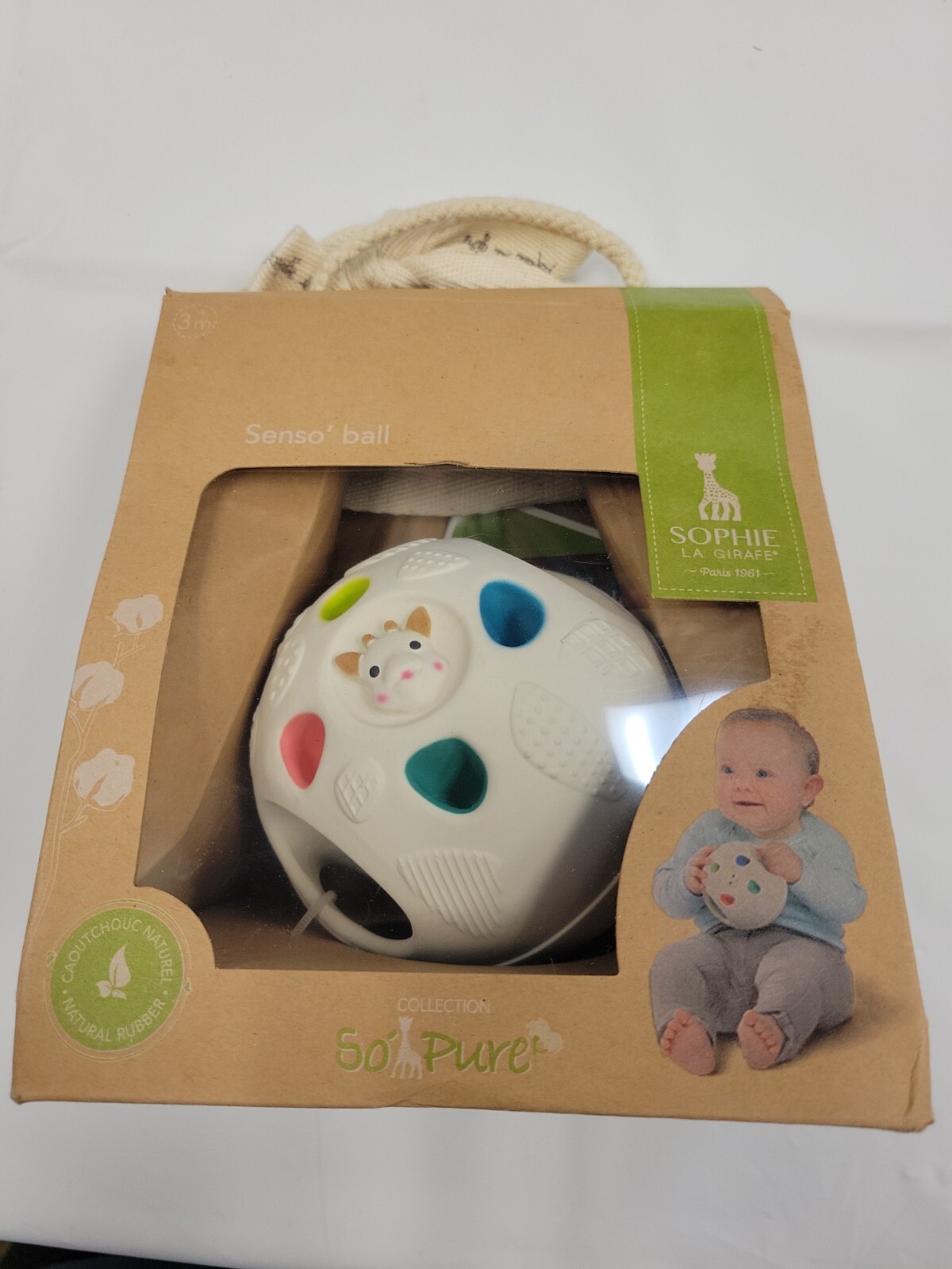 Sophie La Girafe – So’ pure Senso’ ball Sensory Ball Baby 3m+ New In Packaging