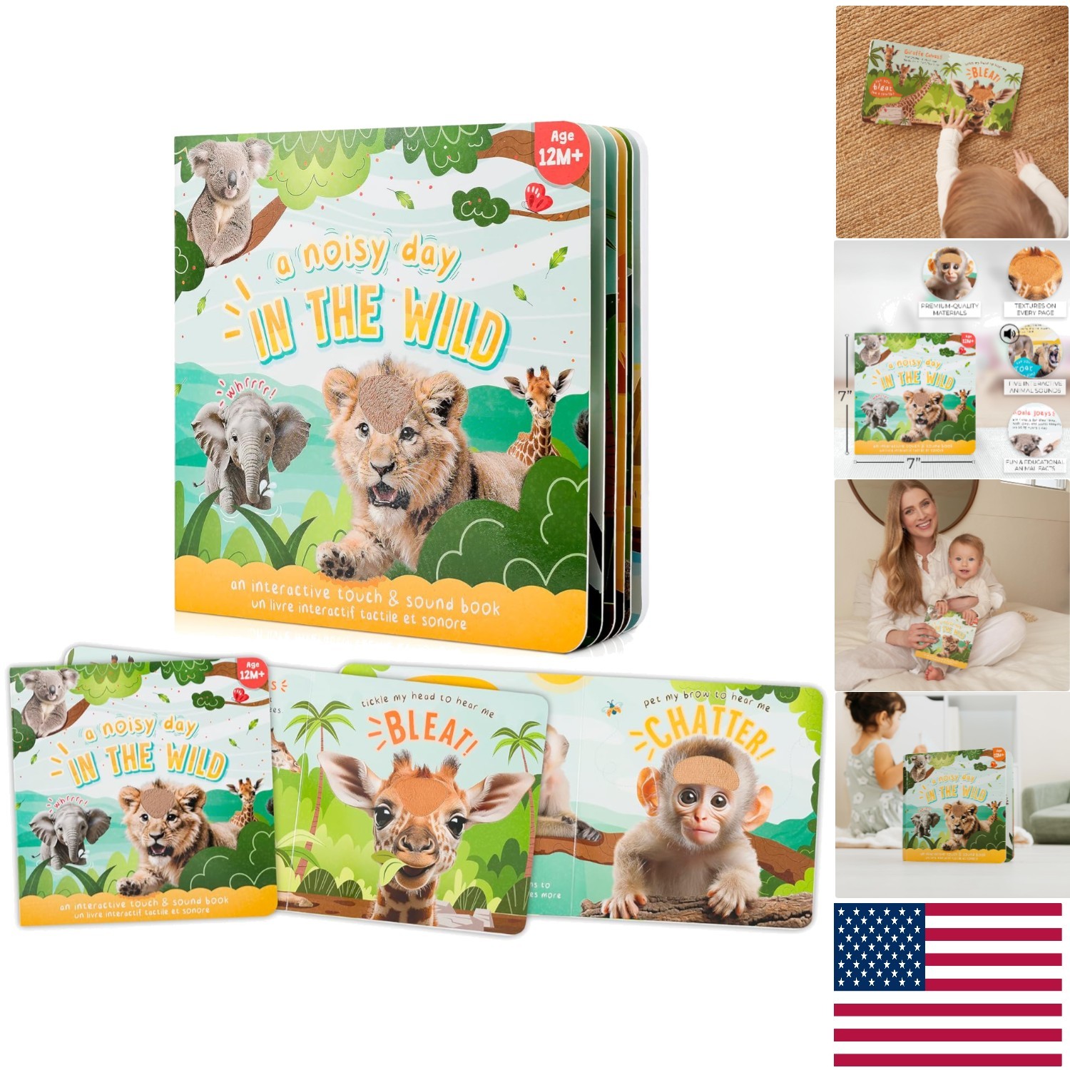 Farm Animal Sounds Touch Book for Toddlers – Perfect Gift for Little Explorers