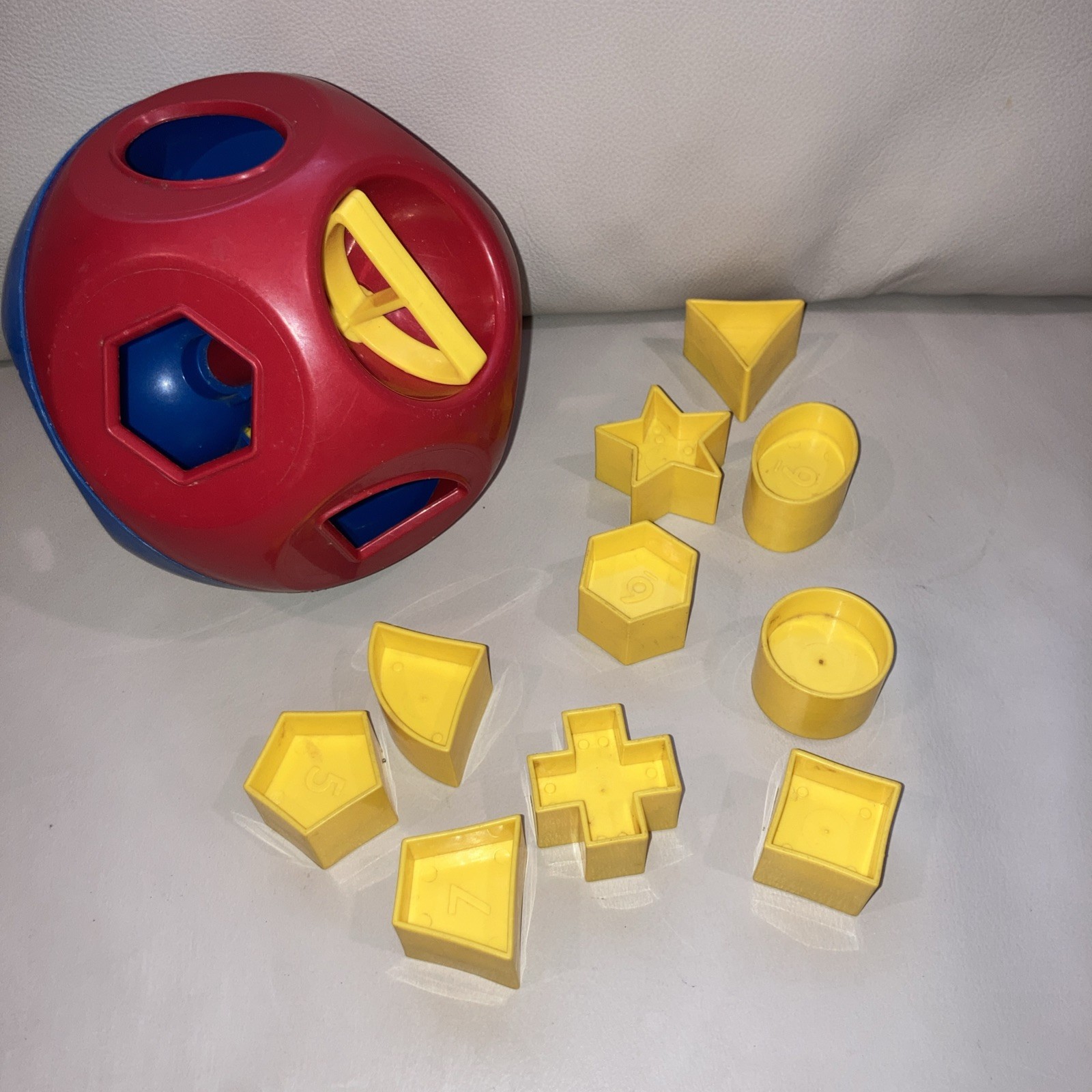 Vintage Tupperware SHAPE-O-BALL Classic Tupper Toys Shape Sorter Complete