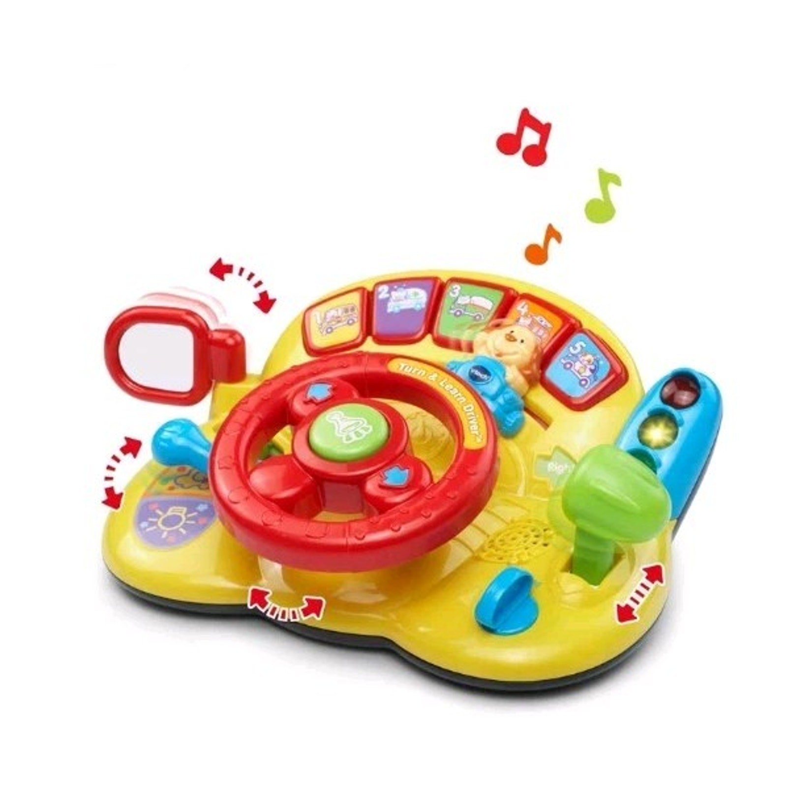 VTech Turn and Learn Driver Educational Fun Toy Steering Wheel Music Lights New