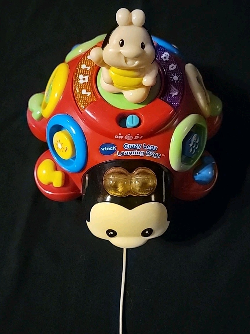 Vtech-crazy Legs -Learning Bugs Pull Toy-musical Educational Numbers Songs Spins
