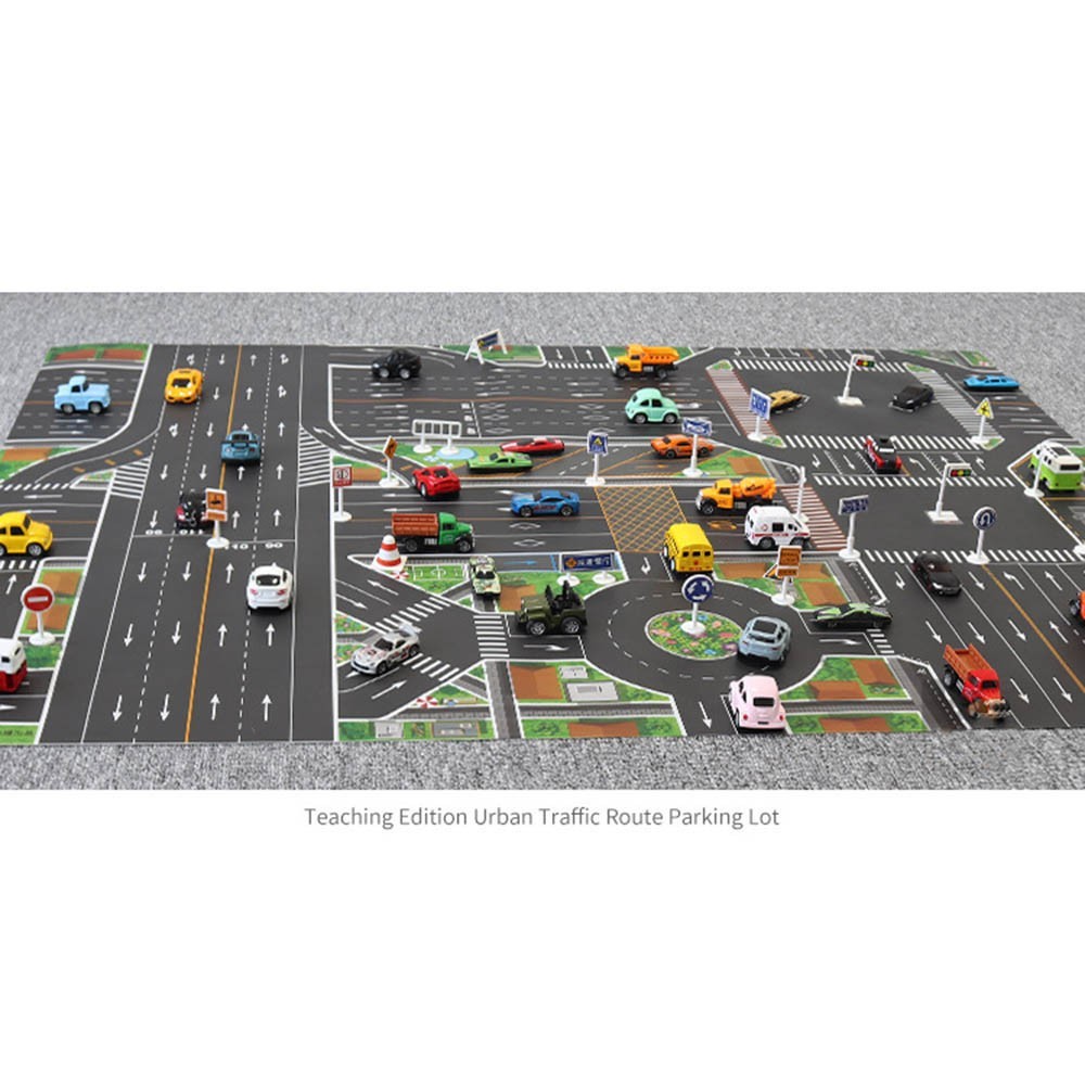 Interactive City Traffic Mat Waterproof 130x100CM Nonwoven Fabric