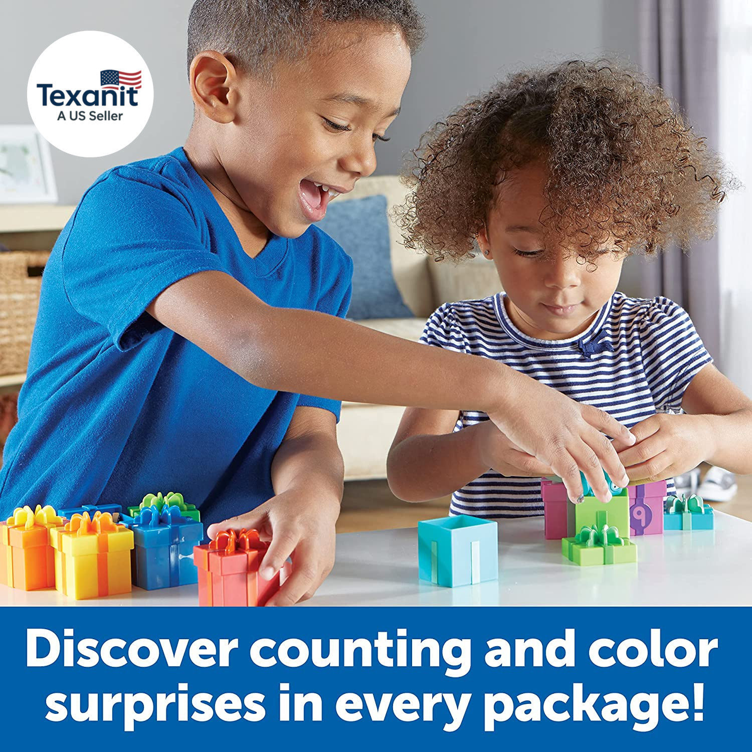 Counting Surprise Party – Toddler Montessori Toys, Stacking Preschool Activities