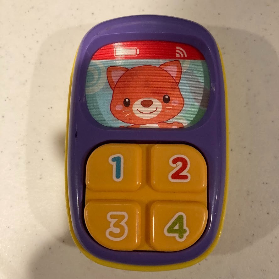 VTech Stroll & Discover Activity Walker PHONE Replacement Yellow Purple Dog Cat