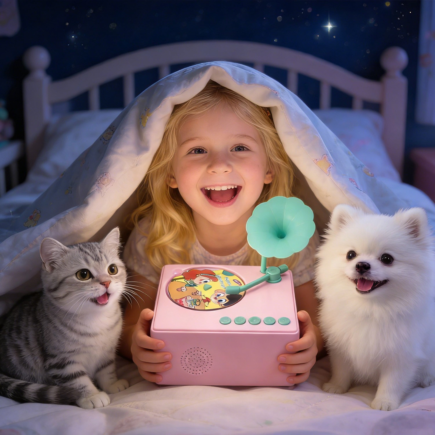 Audible Educational Toy with Music for Toddlers Age 1-5, 96 Songs Stories Cards