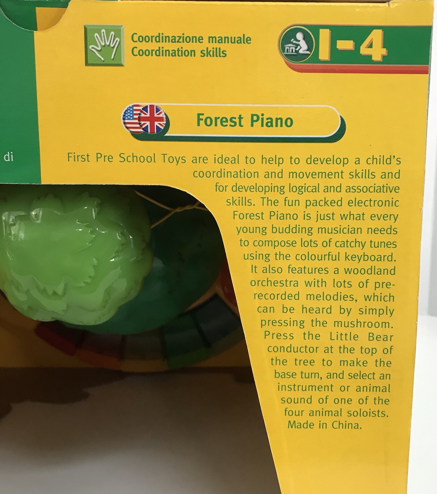 Chicco Forest Piano Instruments Animal Sounds Languages Preschool Toy 1-4 NEW