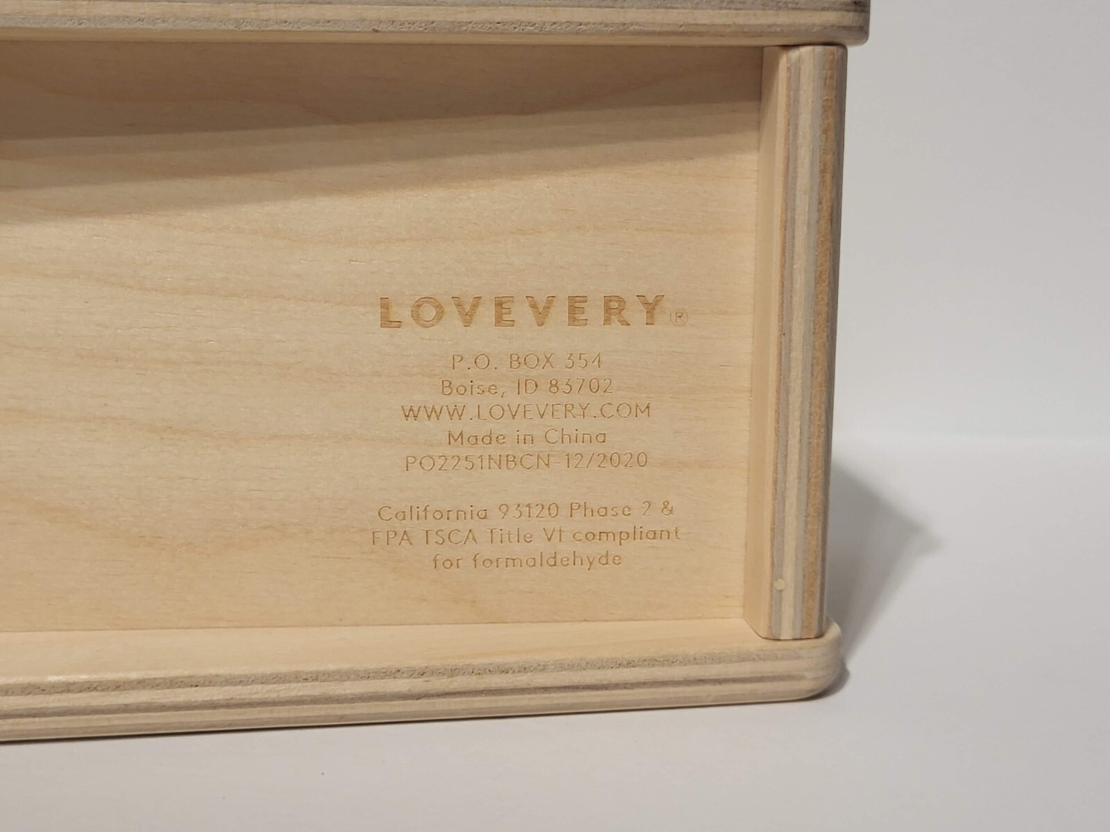 Wooden Sliding Top Box LOVEVERY 4 Balls Included 11-12 Months The Thinker Play