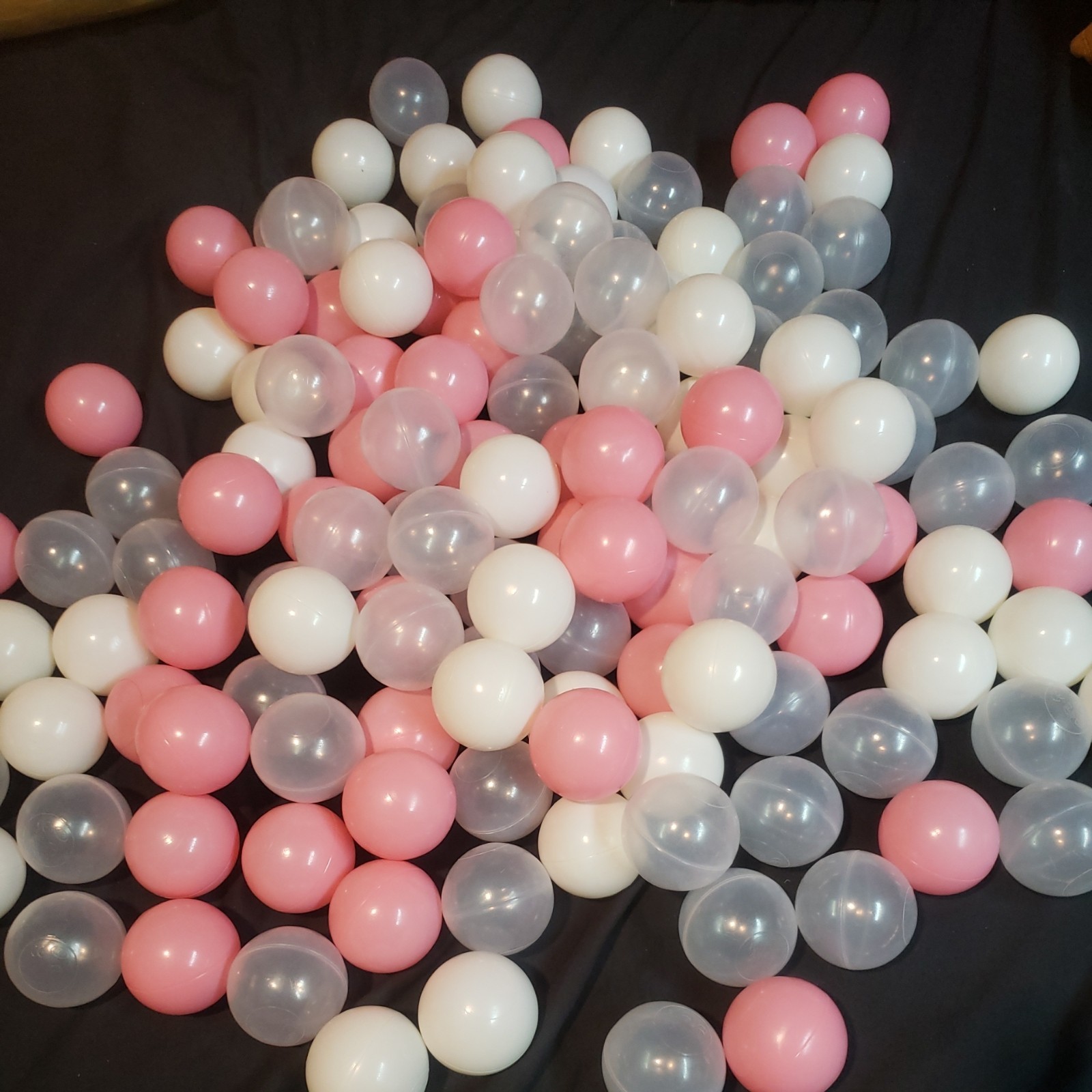 100Pcs Baby Safe Plastic Ocean Ball Pit Water Pool Eco-Friendly Transparent